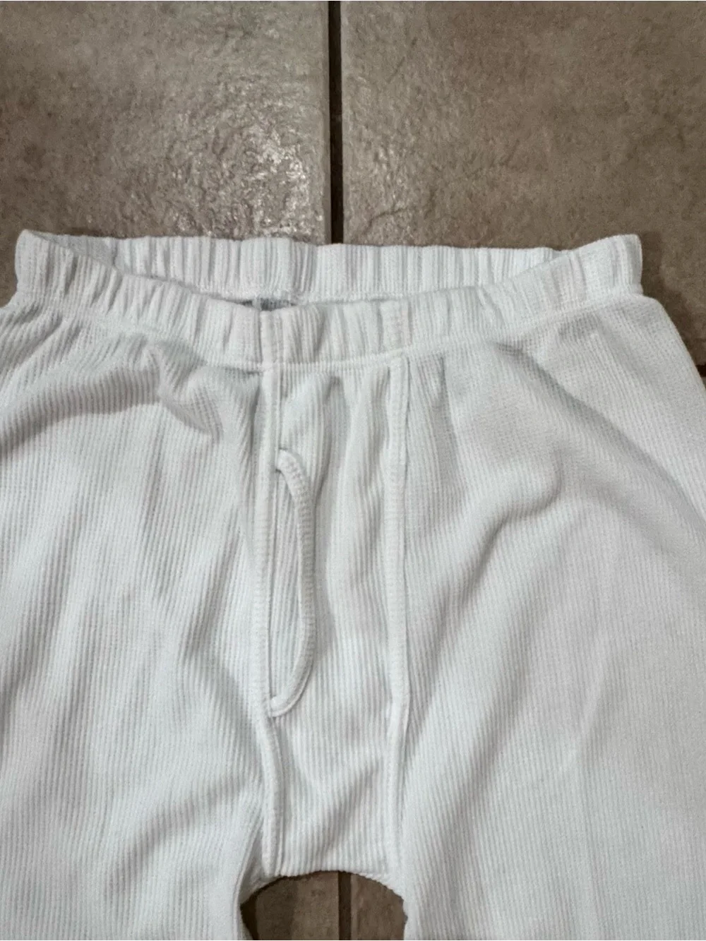P&S- Men's White Thermal Long-Sleeve Pajama Set - Classic Comfort